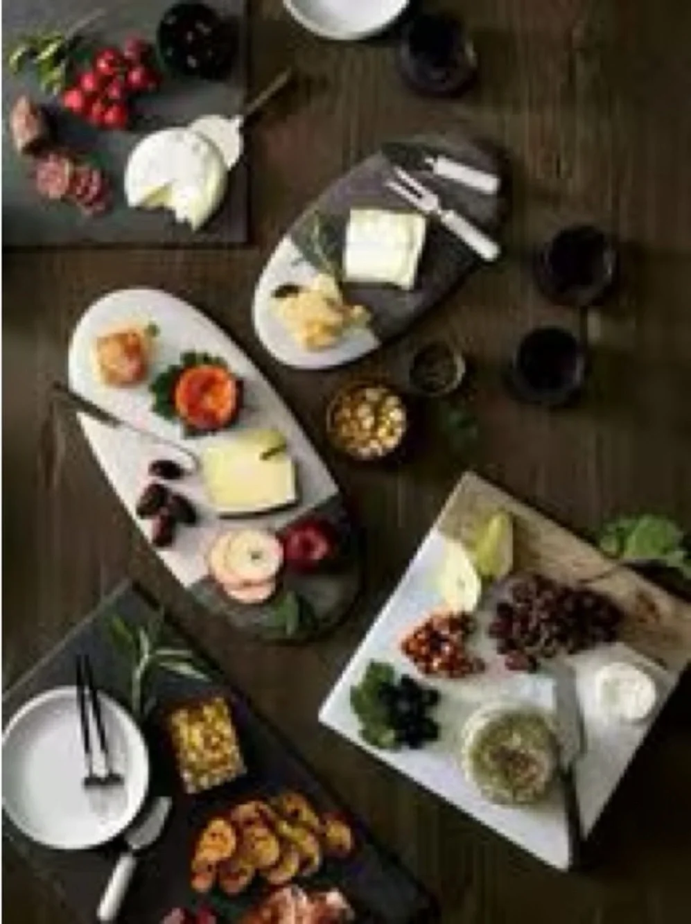 Crate & Barrel Two-tone marble and stone serving board. Retails $90 NWT